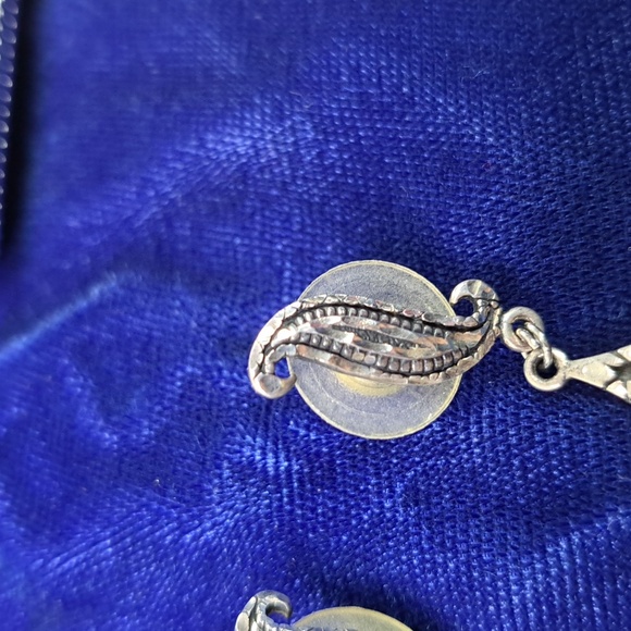 Tear Drop Dangle Earrings Sterling Silver Earrings - Picture 8 of 13